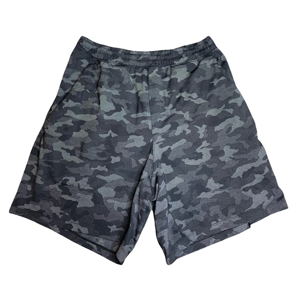 Lululemon Pace Breaker 7” Shorts Mens Size Medium Black Grey Camo LM7ANES - Picture 1 of 8
